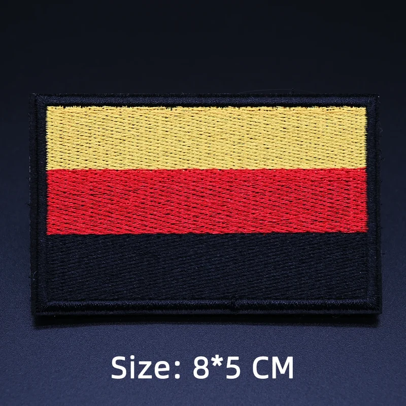 Patch drapeau sac randonnée brodé
