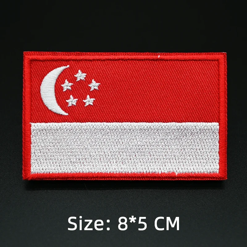 Patch drapeau sac randonnée brodé