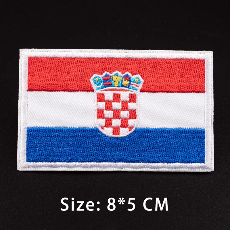Patch drapeau sac randonnée brodé