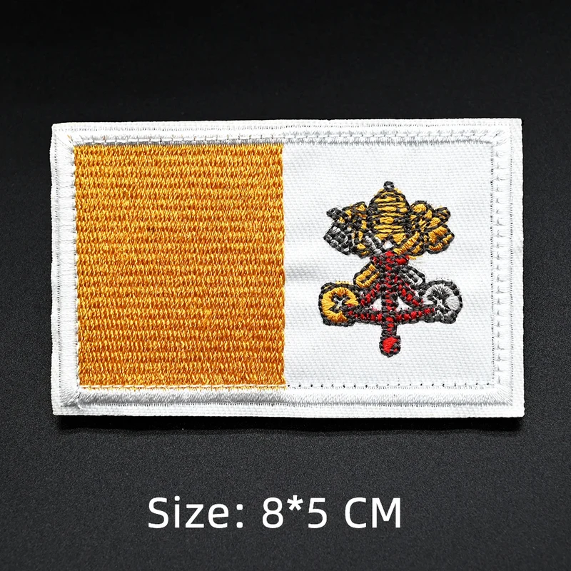 Patch drapeau sac randonnée brodé