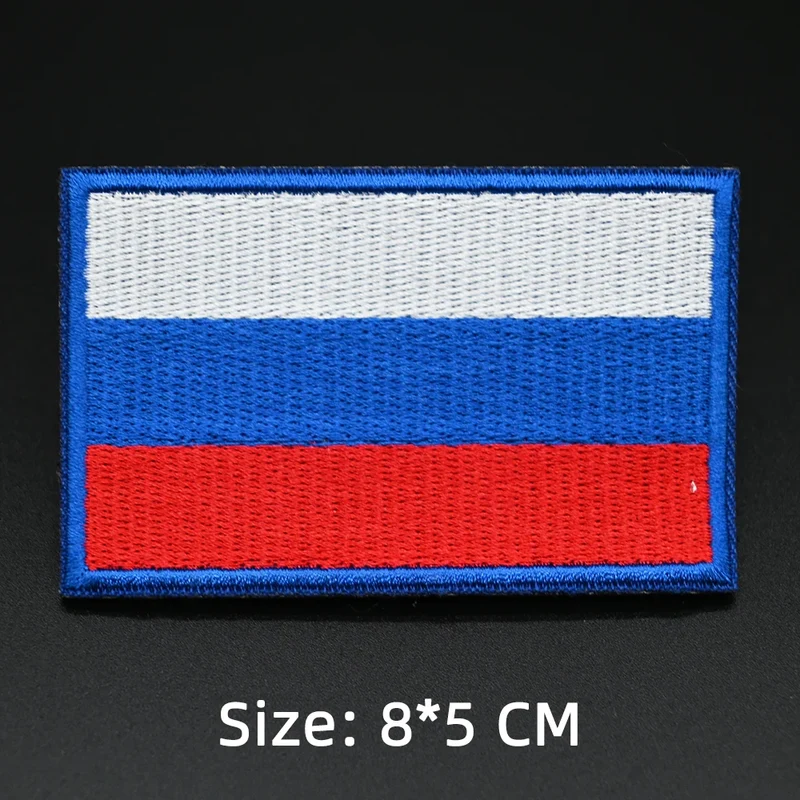 Patch drapeau sac randonnée brodé