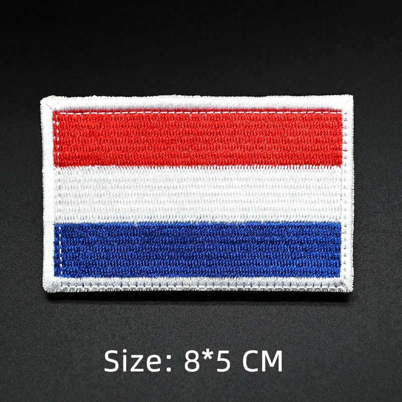 Patch drapeau sac randonnée brodé