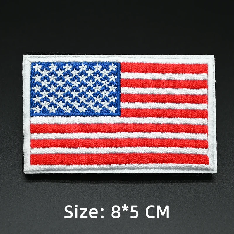 Patch drapeau sac randonnée brodé