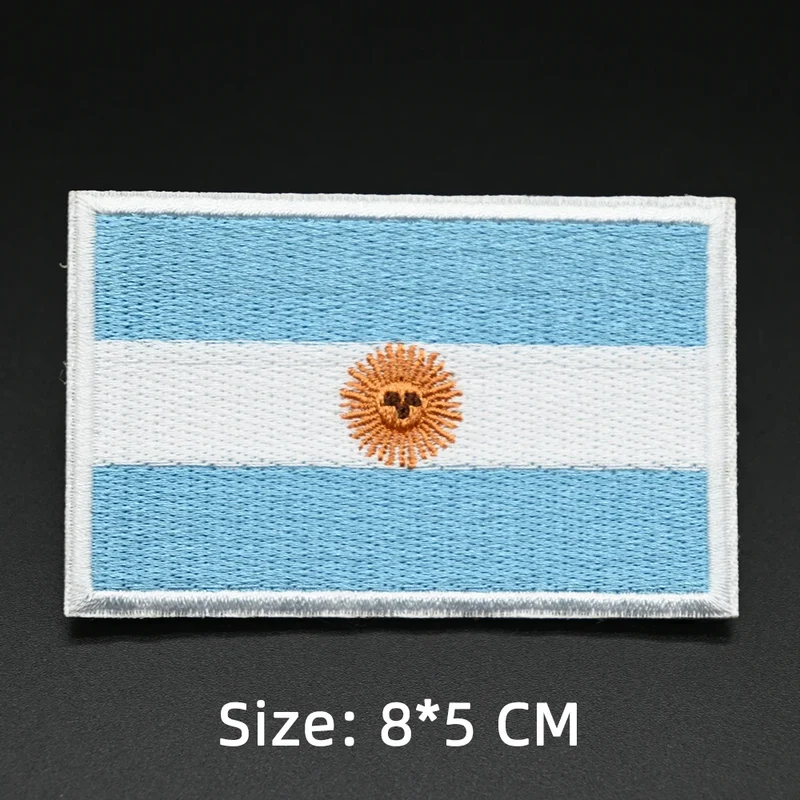 Patch drapeau sac randonnée brodé