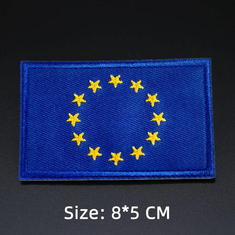 Patch drapeau sac randonnée brodé