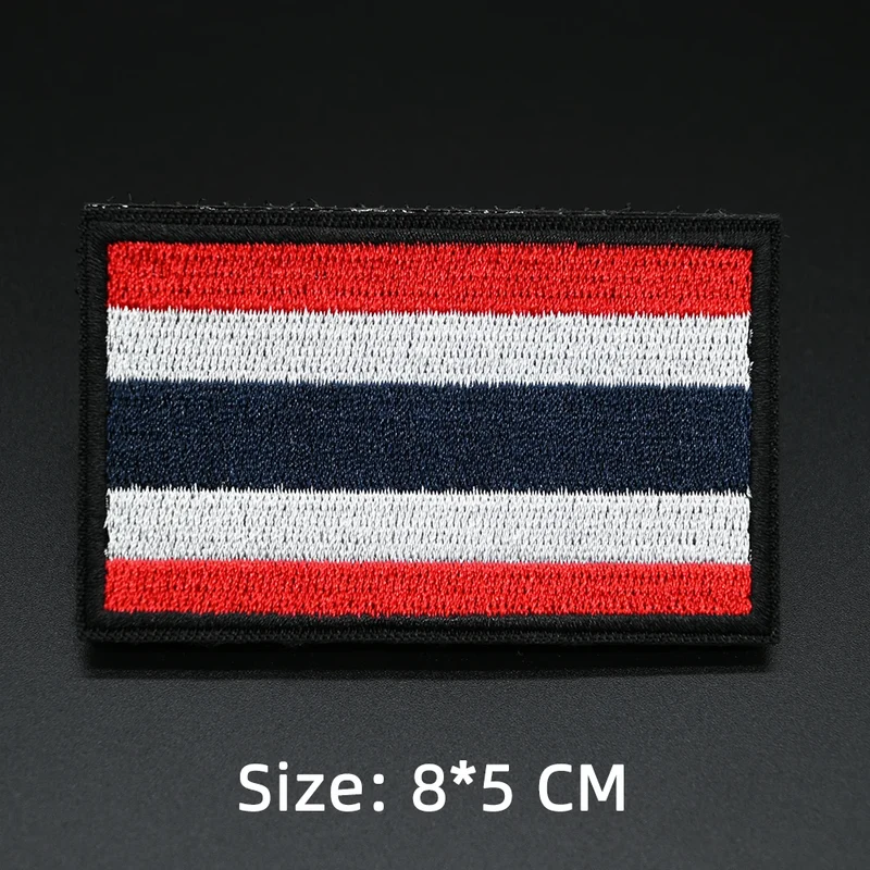 Patch drapeau sac randonnée brodé