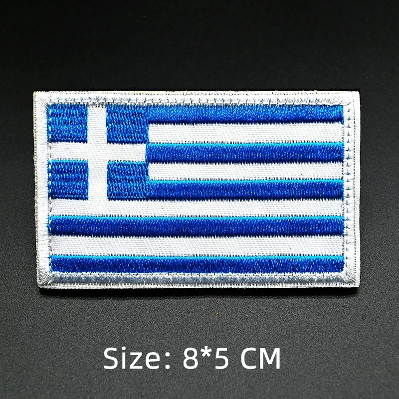 Patch drapeau sac randonnée brodé