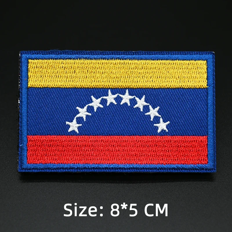 Patch drapeau sac randonnée brodé