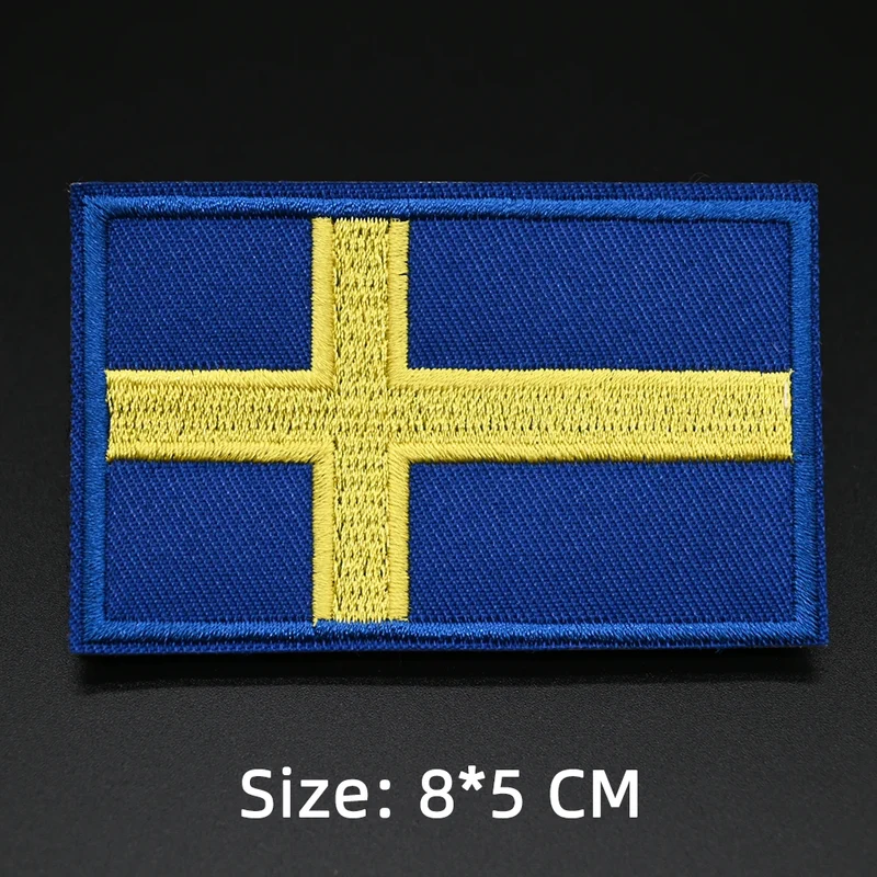 Patch drapeau sac randonnée brodé