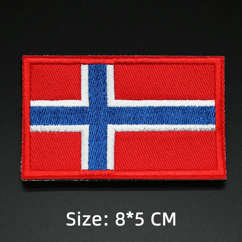 Patch drapeau sac randonnée brodé