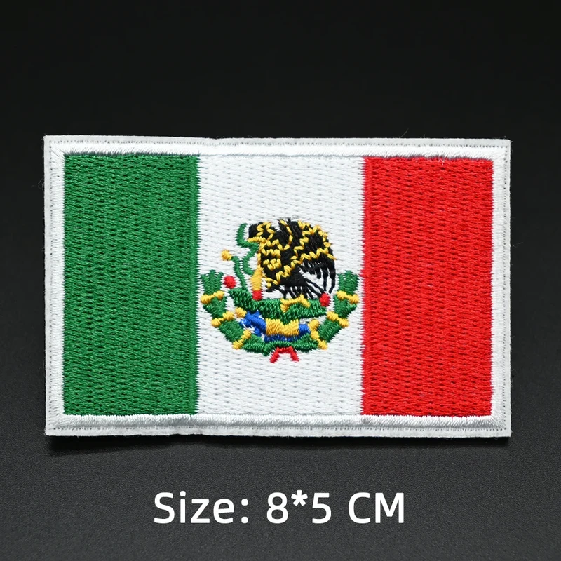 Patch drapeau sac randonnée brodé