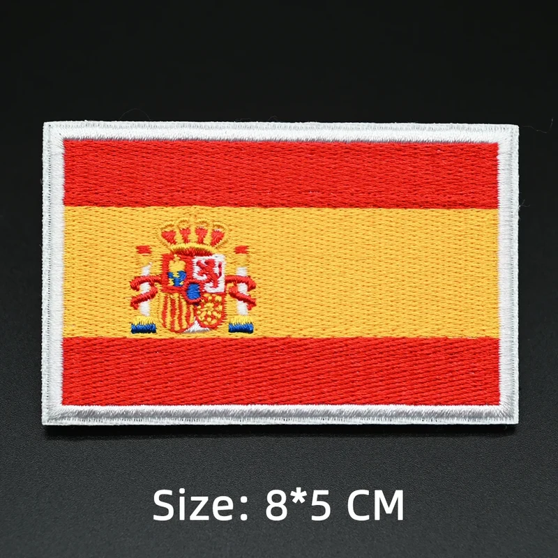 Patch drapeau sac randonnée brodé