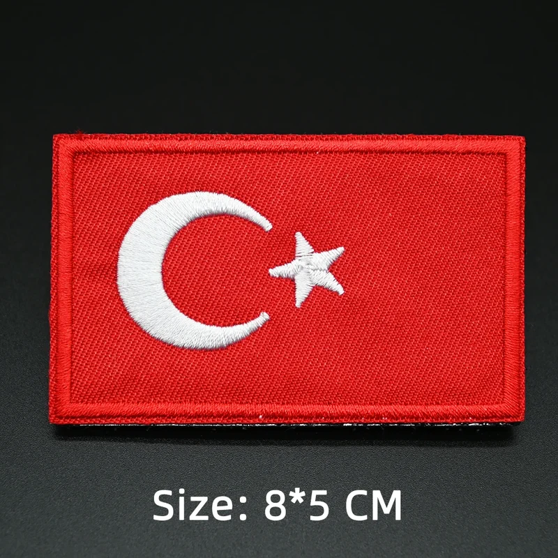 Patch drapeau sac randonnée brodé