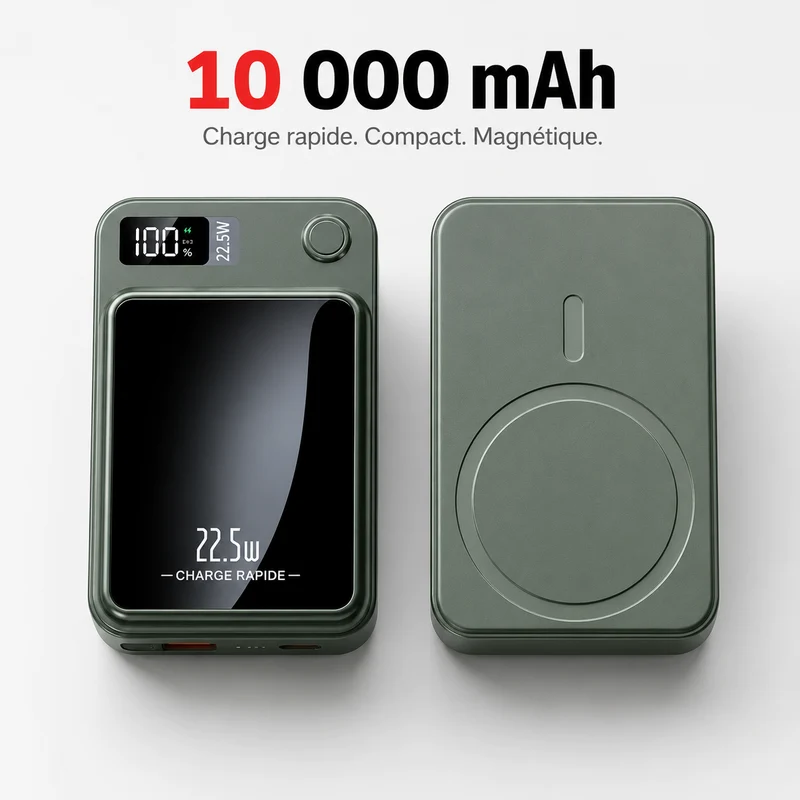 Batterie portable randonnée magnétique 10000mA