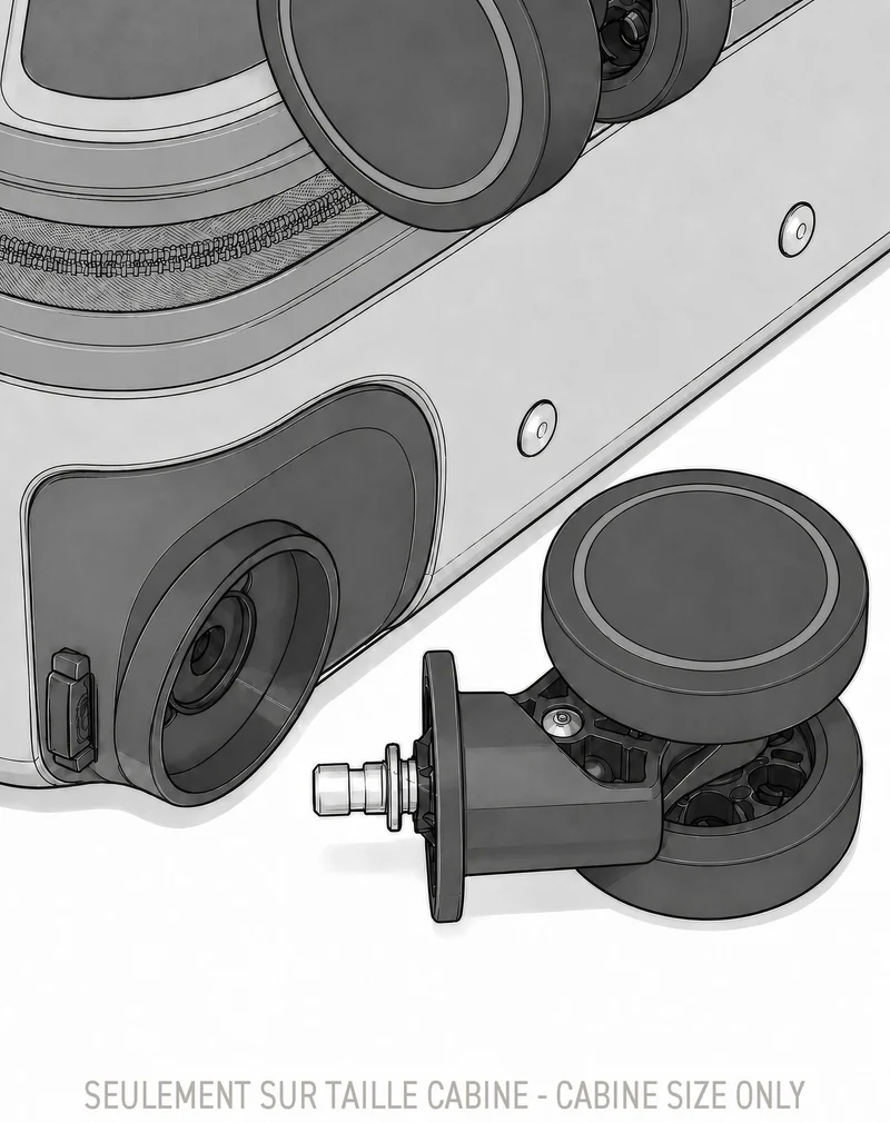 Lot de 2 Valises Rigides Grand Format et Cabine XS EVERGLADES