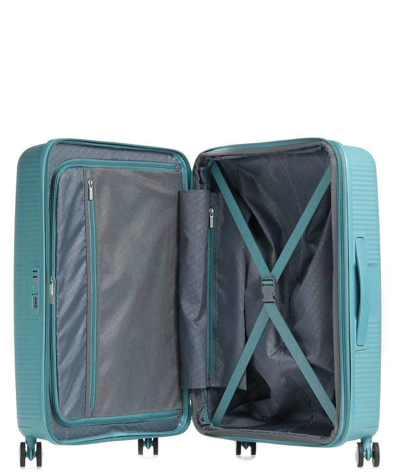 American Tourister Soundbox Valise 4 roues turquoise tonic