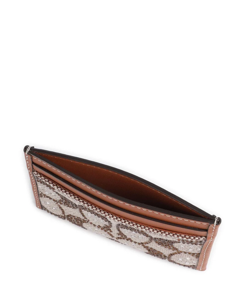 Coach Essential Signature Étui à cartes crédit burnished amber