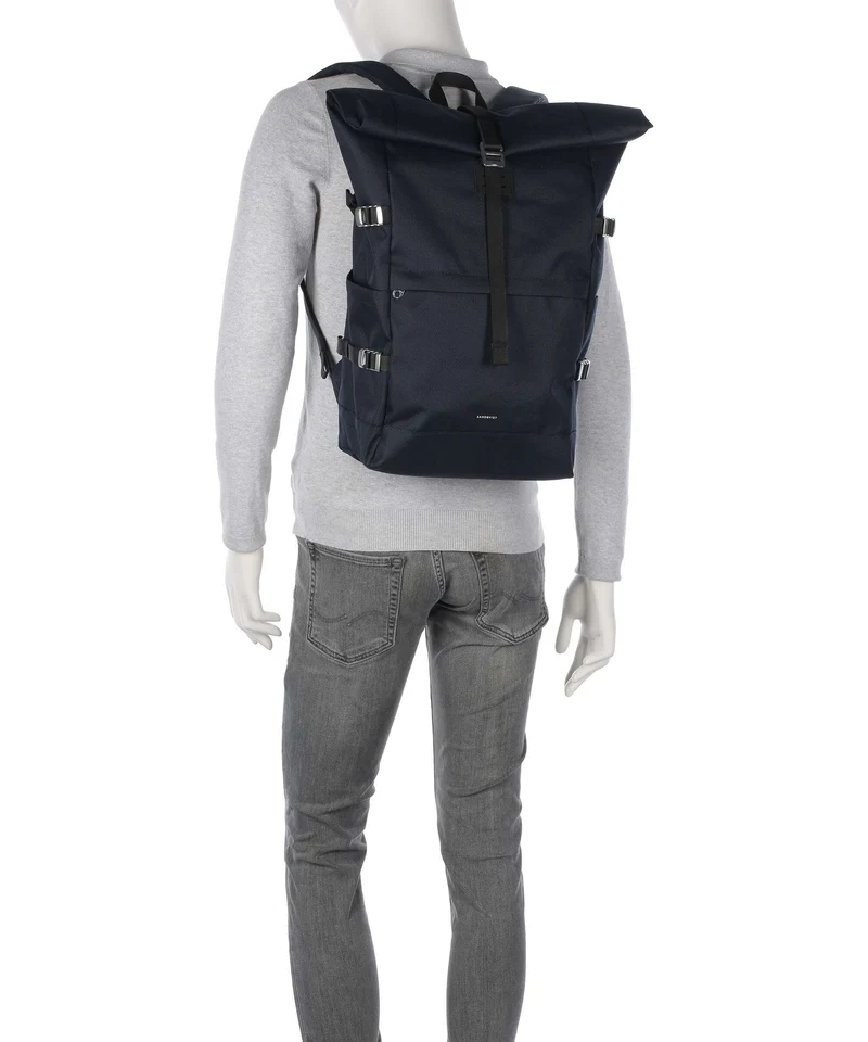 Sandqvist Icon L Sac à dos roll-top navy
