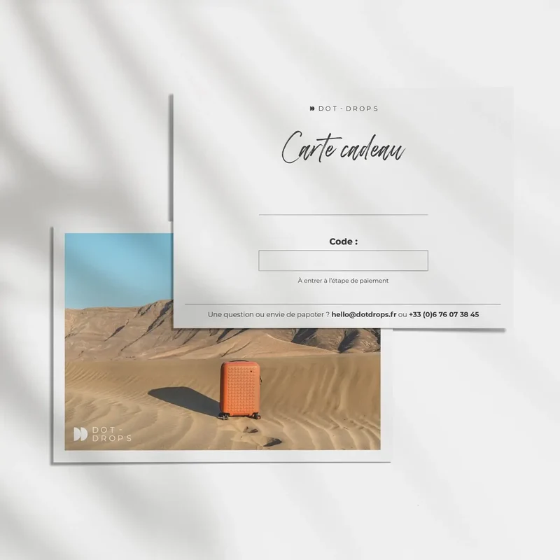 Carte-cadeau Dot-Drops | La valise