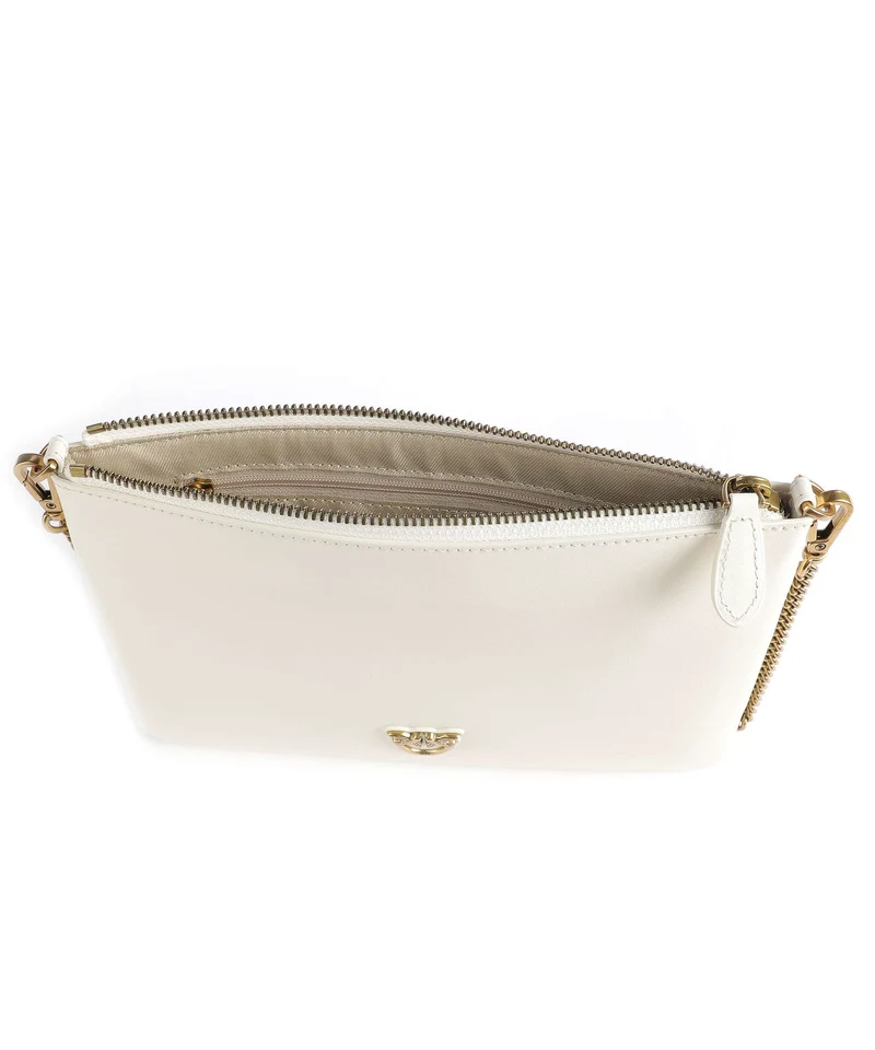 Pinko Flat Classic Sac bandoulière bianco seta/antique gold