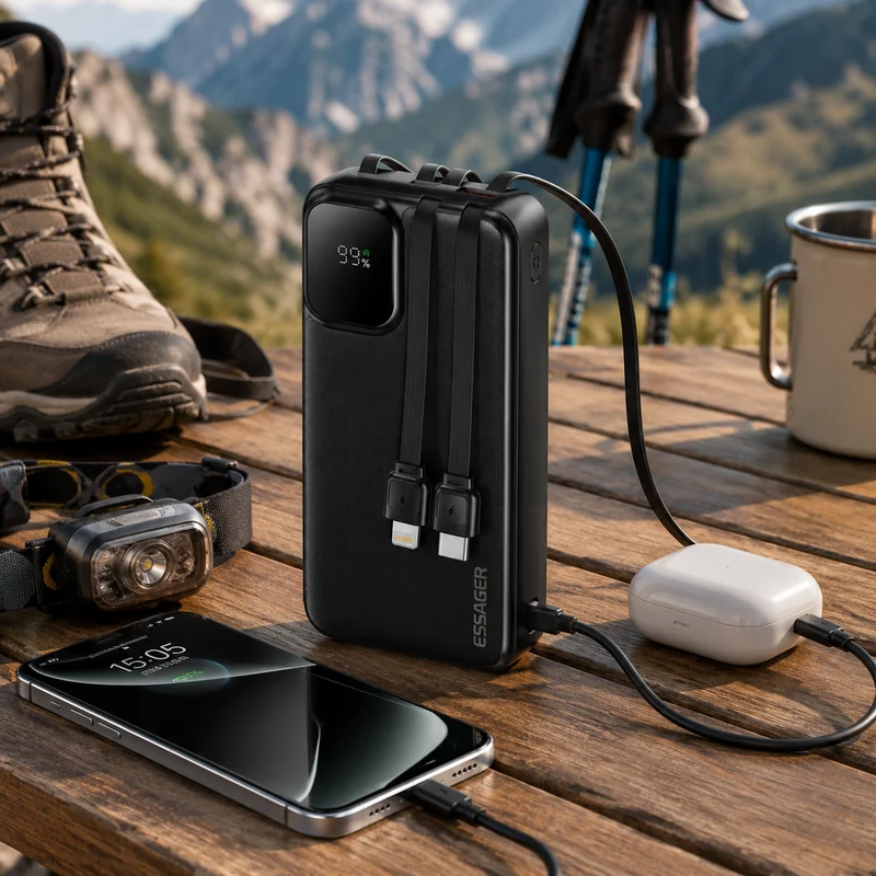 Batterie portable randonnée 20000mAh compacte