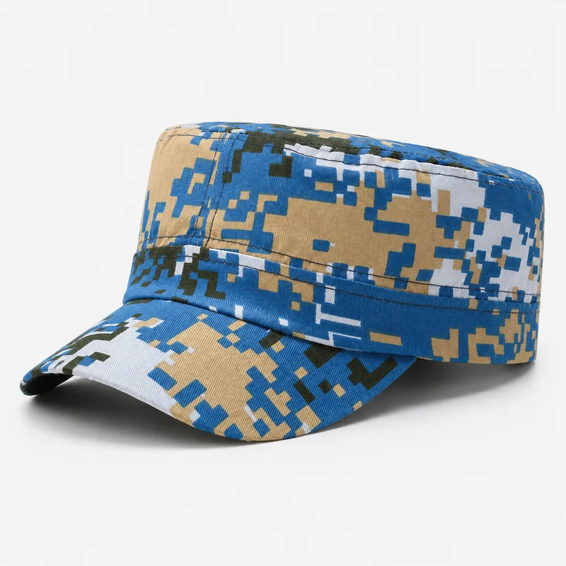 Casquette randonnée motif kaki plate légère