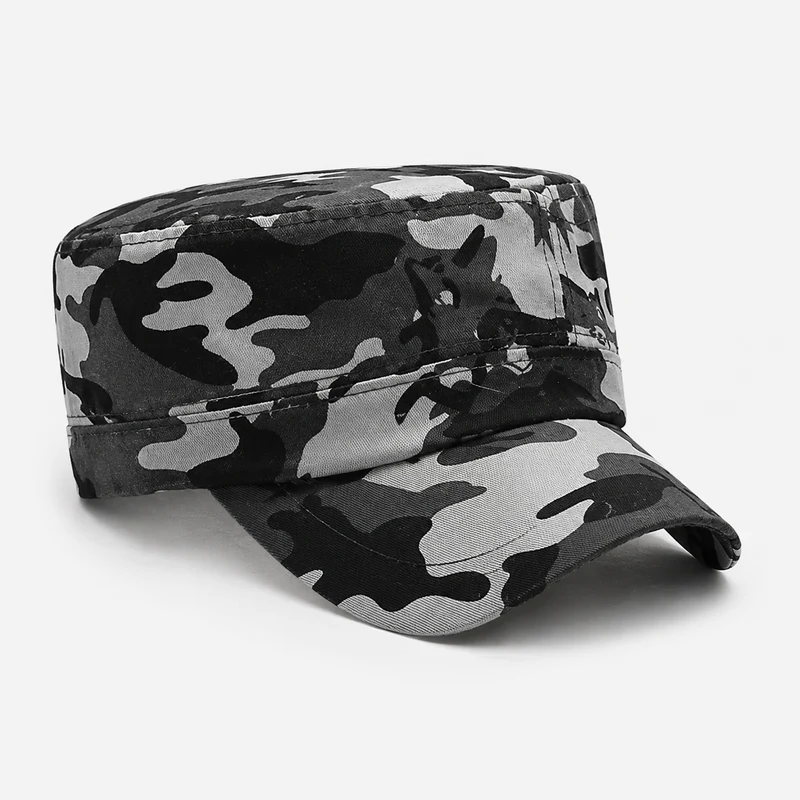 Casquette randonnée motif kaki plate légère