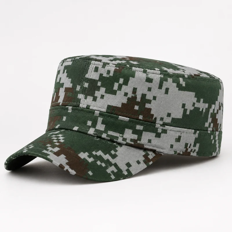 Casquette randonnée motif kaki plate légère