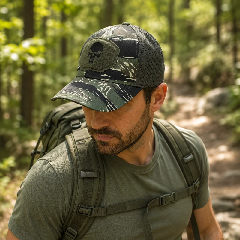 Casquette randonnée respirante filet anti chaleur