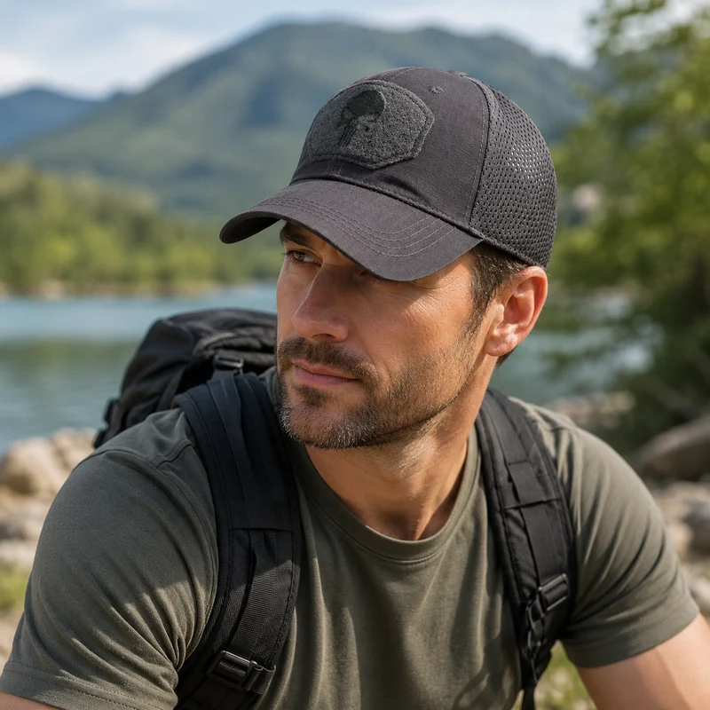 Casquette randonnée respirante filet anti chaleur