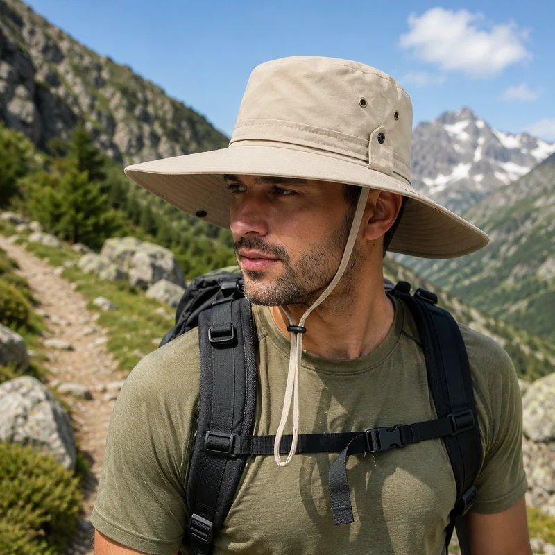 Chapeau outdoor randonnée respirant anti chaleur