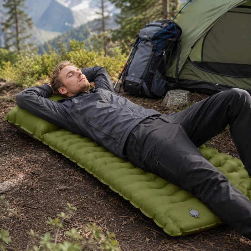 Matelas gonflable trekking léger et compact