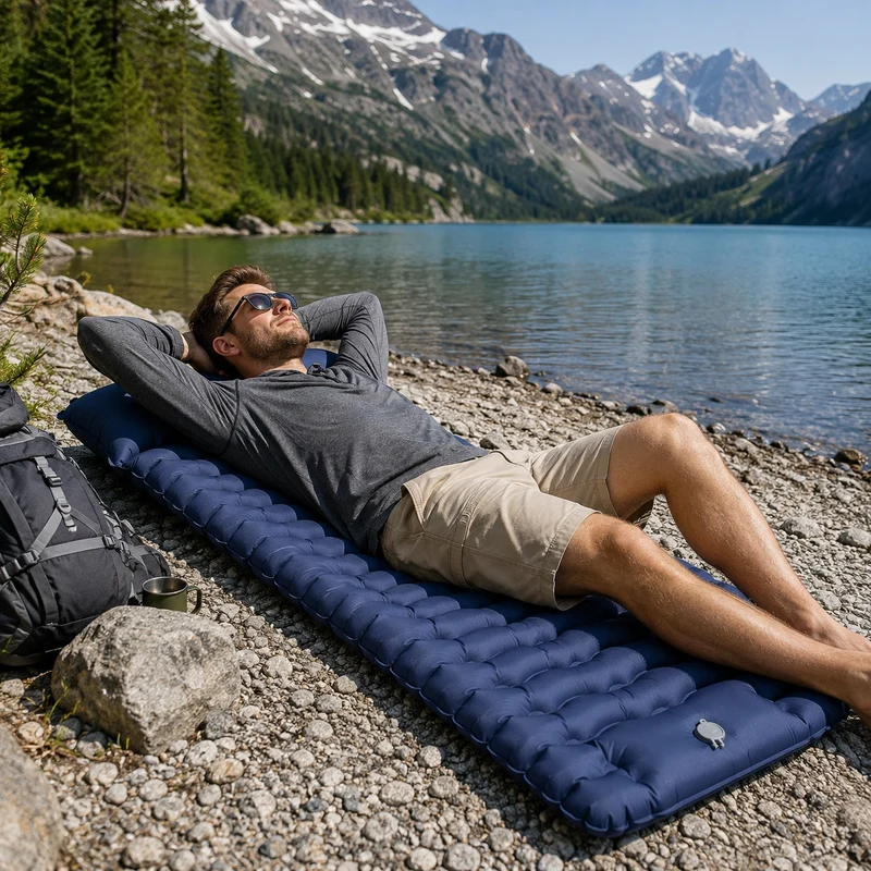 Matelas gonflable trekking léger et compact