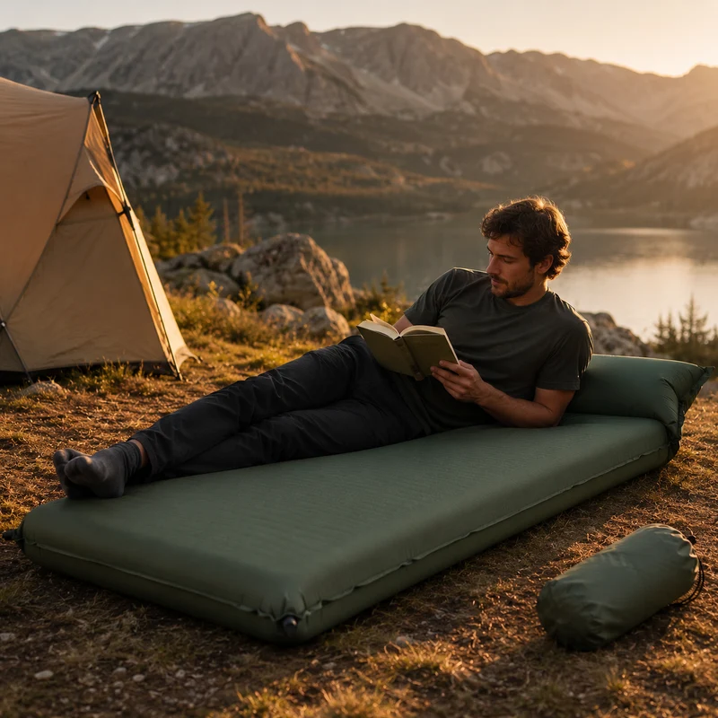Matelas gonflable épais 10cm camping