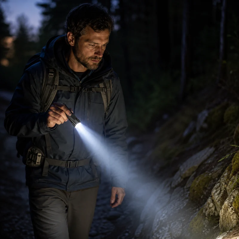 Lampe torche LED compacte randonnée