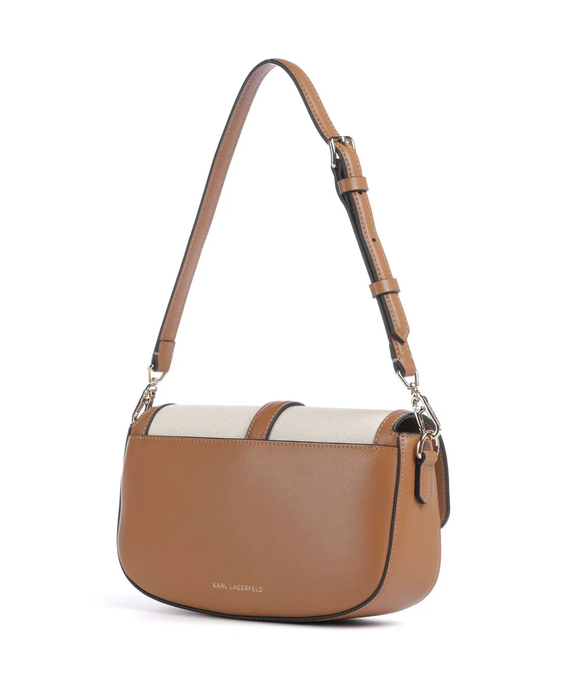 Karl Lagerfeld K/Autograph Sac porté épaule canvas caramel