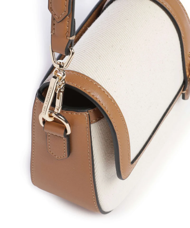 Karl Lagerfeld K/Autograph Sac porté épaule canvas caramel