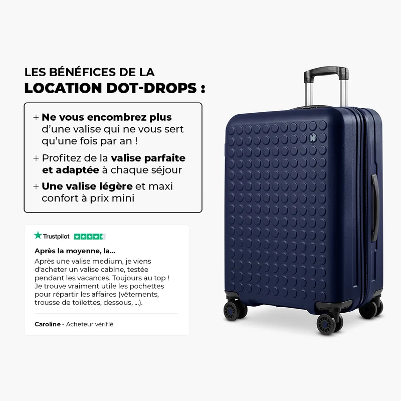 Valise Medium solide en location