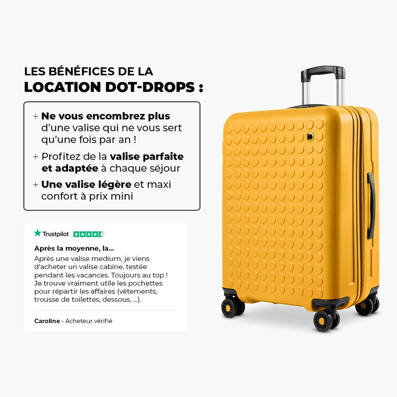 Valise Medium solide en location