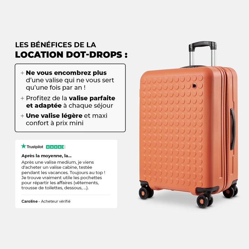 Valise Medium solide en location