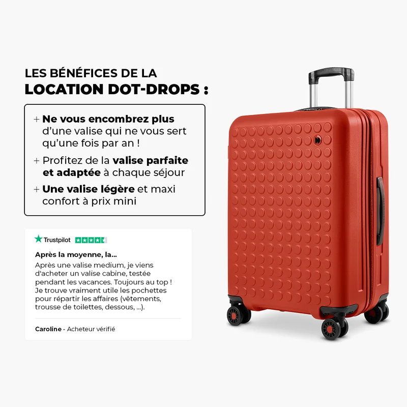 Valise Medium solide en location