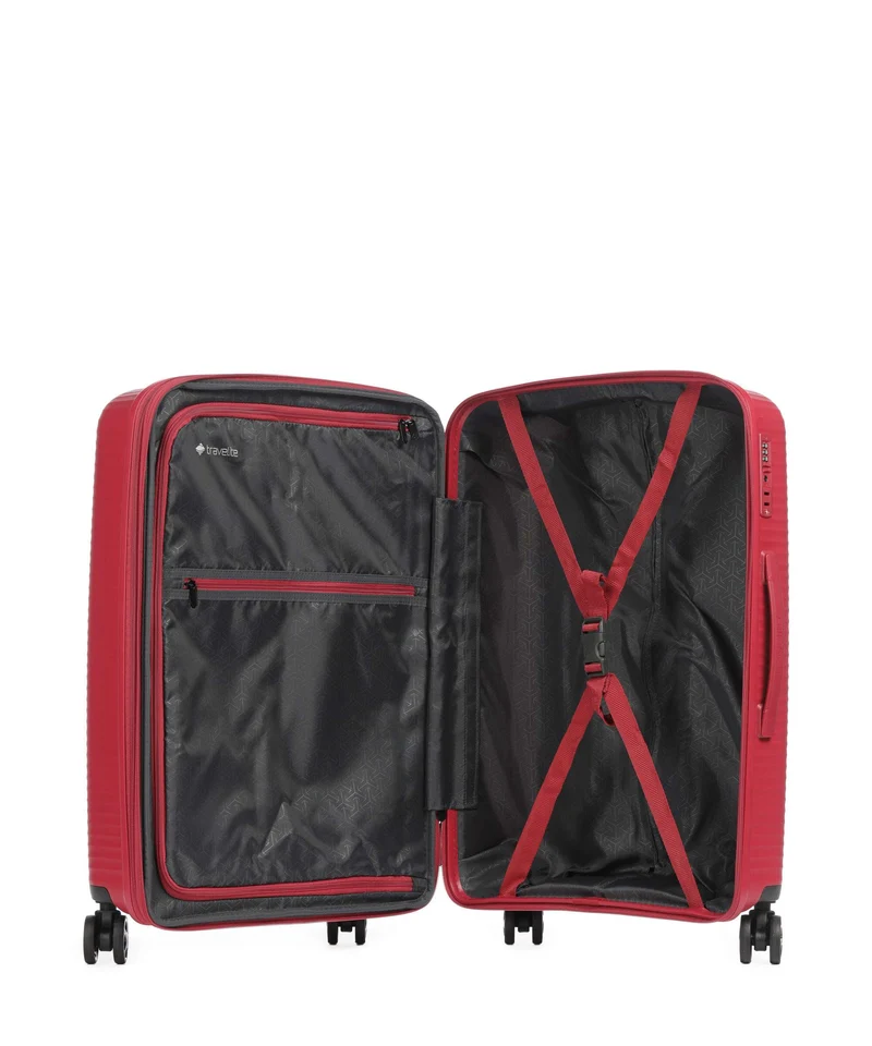 Travelite Air Stripe Set de valise (4 roues) red
