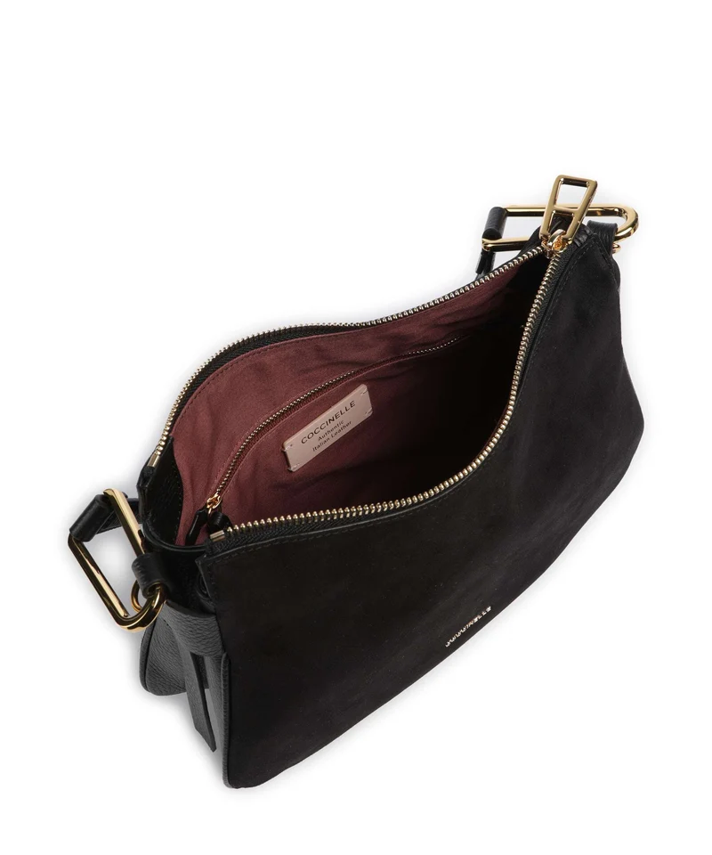 Coccinelle Magie Suede Sac fourre-tout noir