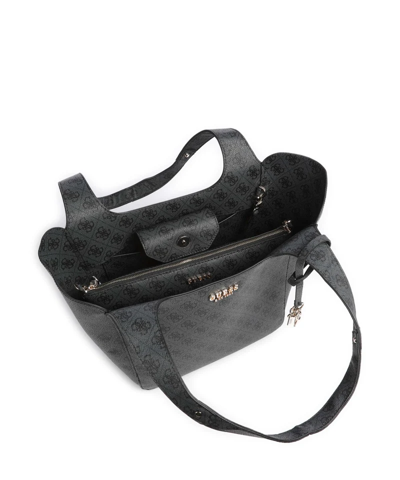 Guess Calista Cabas coal logo