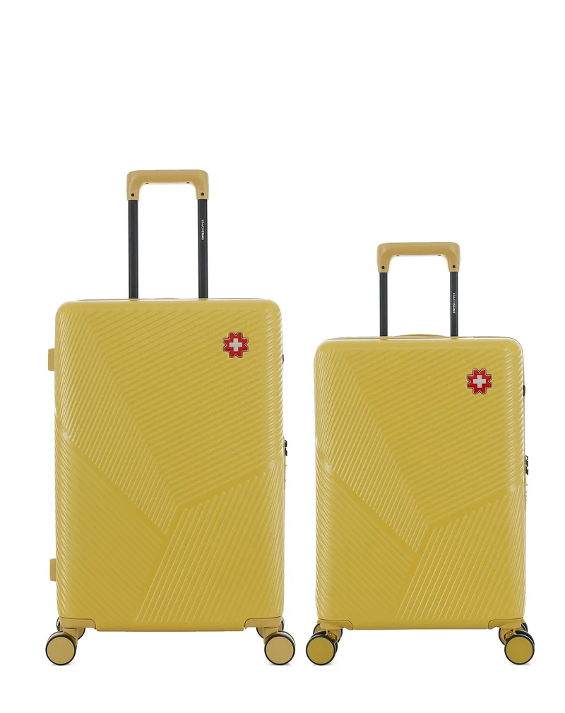 Lot de 2 Valises Rigides Taille Moyenne et Cabine FRIBOURG