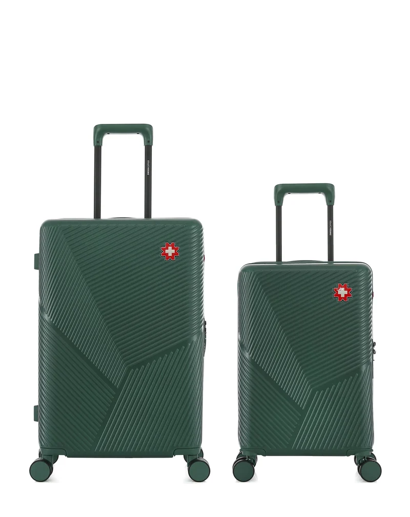 Lot de 2 Valises Rigides Taille Moyenne et Cabine XS FRIBOURG