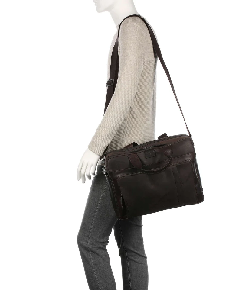 Strellson Brick Lane Porte-document dark brown