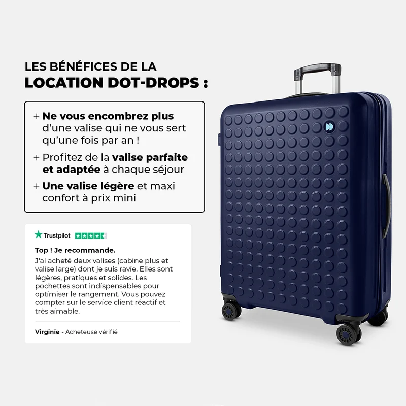 Valise soute Large légère en location