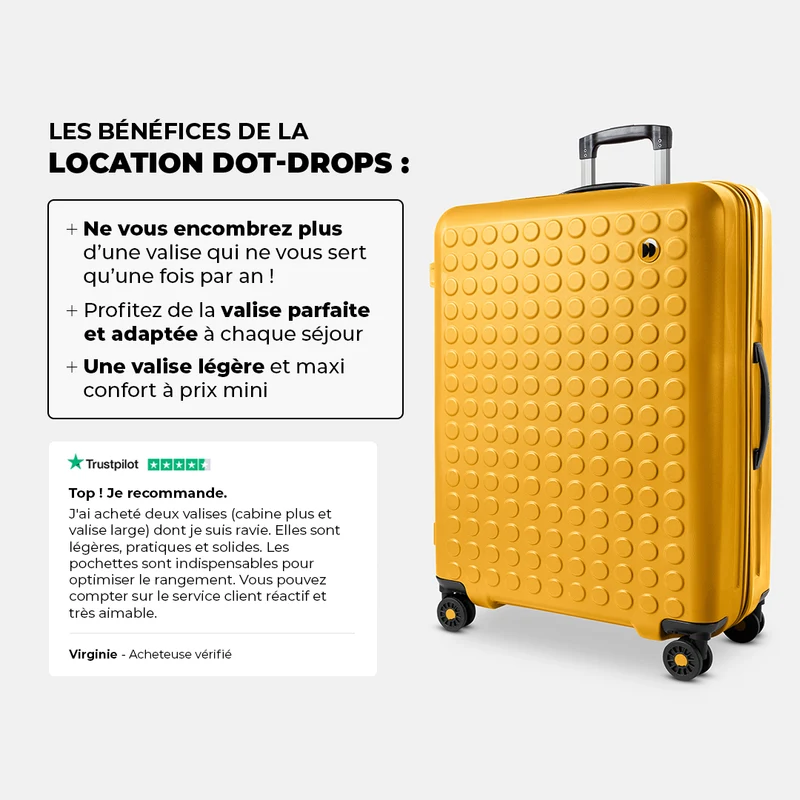 Valise soute Large légère en location