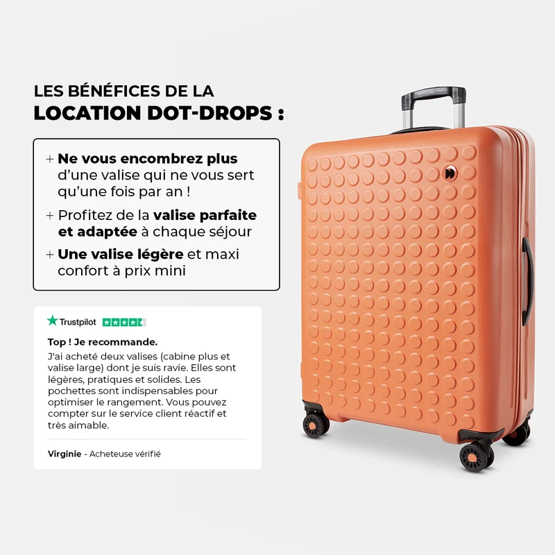 Valise soute Large légère en location
